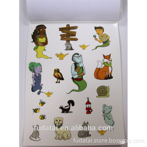 FDT custom removable cheap children girl sticker book